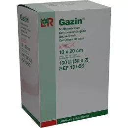 GAZIN Mullkomp.10x20 cm steril 8fach, 50X2 St