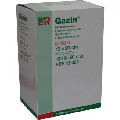 GAZIN Mullkomp.10x20 cm steril 8fach, 50X2 St