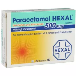PARACETAMOL 500 mg HEXAL b.Fieber u.Schmerzen Tab., 20 St