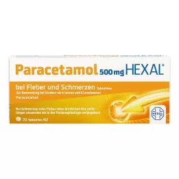 PARACETAMOL 500 mg HEXAL b.Fieber u.Schmerzen Tab., 20 St
