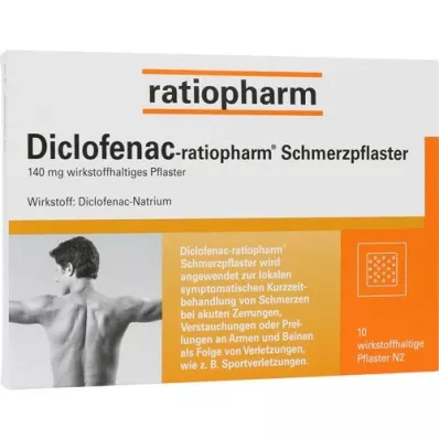 DICLOFENAC-ratiopharm Schmerzpflaster, 10 St