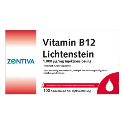VITAMIN B12 1.000 μg Lichtenstein Ampullen, 100X1 ml VITAMIN B12 1.000 μg Lichtenstein Ampullen, 100X1 ml