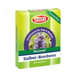 FLORIMEL Salbeibonbons m.Vitamin C zuckerfrei, 40 g