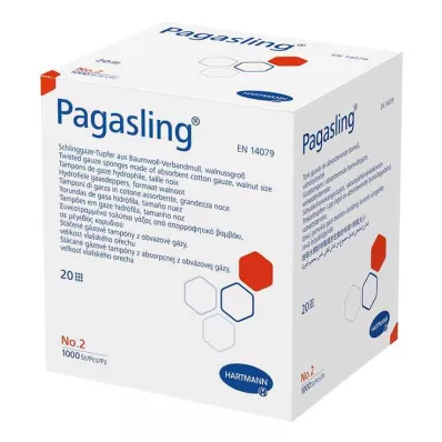 Pagasling Tupfer unsteril Größe 2 walnussgroß, 1000 St