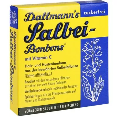 DALLMANNS Salbei Bonbons zuckerfrei, 20 St