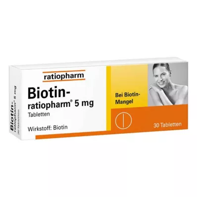 BIOTIN-RATIOPHARM 5 mg Tabletten, 30 St