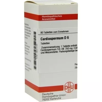 CARDIOSPERMUM D 6 Tabletten, 80 St