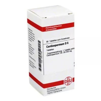 CARDIOSPERMUM D 6 Tabletten, 80 St