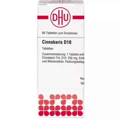 CINNABARIS D 10 Tabletten, 80 St
