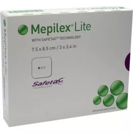 MEPILEX Lite Schaumverband 7,5x8,5 cm steril, 5 St