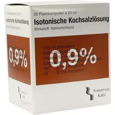 KOCHSALZLÖSUNG 0,9% Plastikamp.Fresenius, 20X20 ml