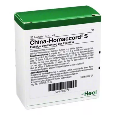 CHINA HOMACCORD S Ampullen, 10 St