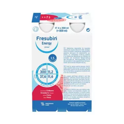 FRESUBIN ENERGY DRINK Erdbeere Trinkflasche 6X4X200 ml FRESUBIN ENERGY DRINK Erdbeere Trinkflasche 6X4X200 ml