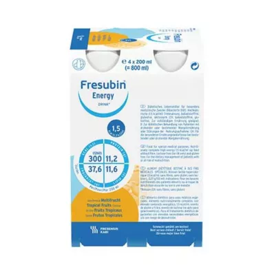 FRESUBIN ENERGY DRINK Multifrucht Trinkflasche 6X4X200 ml