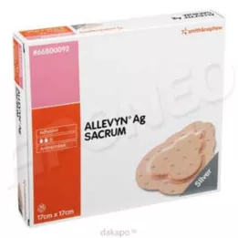 ALLEVYN Ag Sacrum 17x17 cm Wundverband, 10 St