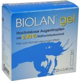 BIOLAN Gel Augentropfen, 20X0.45 ml