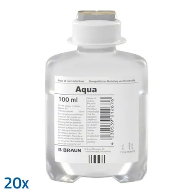 AQUA AD injectabilia Ecoflac Plus Injektionslsg., 20X100 ml
