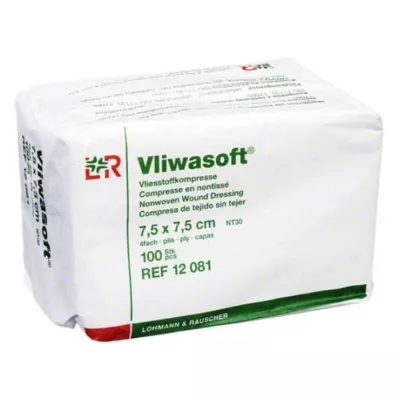 VLIWASOFT Vlieskompressen 7,5x7,5 cm unsteril 4l., 100 St VLIWASOFT Vlieskompressen 7,5x7,5 cm unsteril 4l., 100 St
