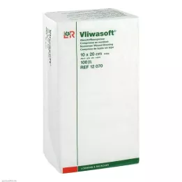 VLIWASOFT Vlieskompressen 10x20 cm unsteril 4l., 100 St