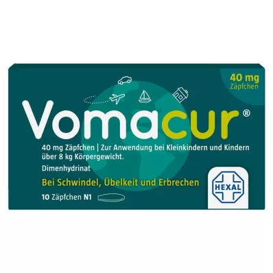 VOMACUR 40 Suppositorien, 10 St