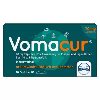VOMACUR 70 Suppositorien, 10 St