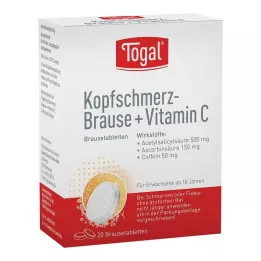 TOGAL Kopfschmerz-Brause + Vit.C Brausetabletten, 20 St