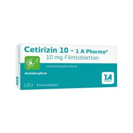 CETIRIZIN 10-1A Pharma Filmtabletten, 7 St