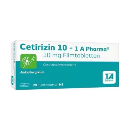 CETIRIZIN 10-1A Pharma Filmtabletten, 20 St
