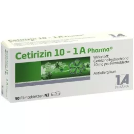 CETIRIZIN 10-1A Pharma Filmtabletten, 50 St