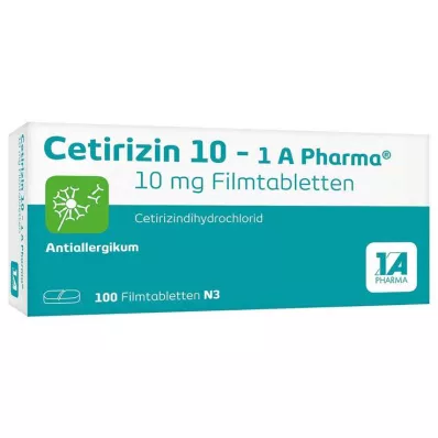 CETIRIZIN 10-1A Pharma Filmtabletten, 100 St