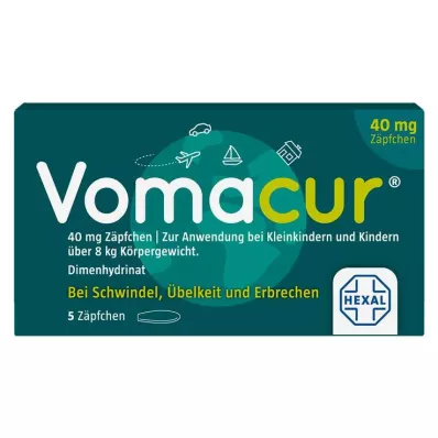 VOMACUR 40 Suppositorien, 5 St