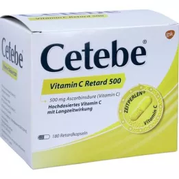 CETEBE Vitamin C Retardkapseln 500 mg, 180 St