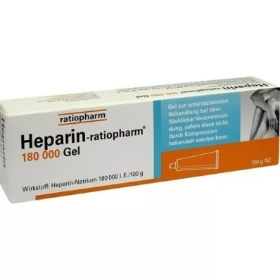 HEPARIN-RATIOPHARM 180.000 I.E. Gel, 100 g