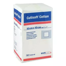 CUTISOFT Cotton Kompr.10x10 cm unster.12fach, 100 St