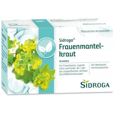 SIDROGA Frauenmantelkraut Tee Filterbeutel, 20X1.0 g