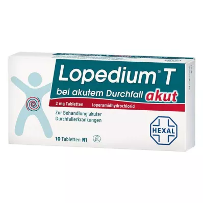 LOPEDIUM T akut bei akutem Durchfall Tabletten, 10 St