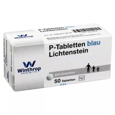 P TABLETTEN blau 8 mm Teilk., 50 St P TABLETTEN blau 8 mm Teilk., 50 St