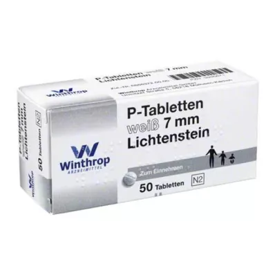 P TABLETTEN weiß 7 mm Teilk., 50 St P TABLETTEN weiß 7 mm Teilk., 50 St