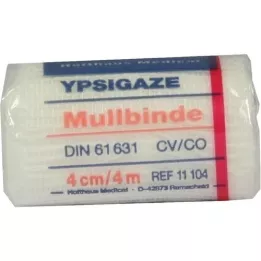 YPSIGAZE Mullbinde 4 cmx4 m, 1 St