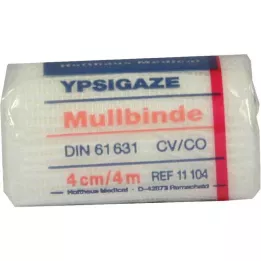 YPSIGAZE Mullbinde 4 cmx4 m, 1 St