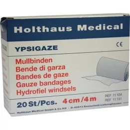 YPSIGAZE Mullbinde 4 cmx4 m, 20 St