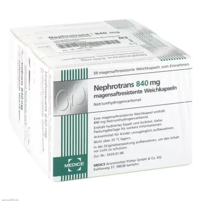 NEPHROTRANS 840 mg magensaftresistente Kapseln, 100 St