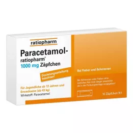 PARACETAMOL-ratiopharm 1.000 mg Zäpfchen, 10 St