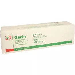 GAZIN Mullkomp.5x5 cm unsteril 12fach Op, 100 St