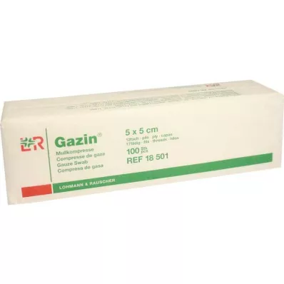 GAZIN Mullkomp.5x5 cm unsteril 12fach Op, 100 St GAZIN Mullkomp.5x5 cm unsteril 12fach Op, 100 St