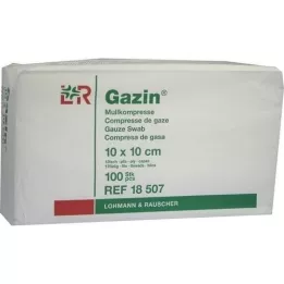 GAZIN Mullkomp.10x10 cm unsteril 12fach Op, 100 St