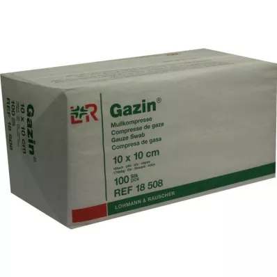 GAZIN Mullkomp.10x10 cm unsteril 16fach Op, 100 St