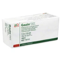 GAZIN Mullkomp.7,5x7,5 cm unsteril 12fach RK, 100 St