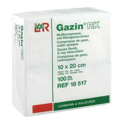 GAZIN Mullkomp.10x20 cm unsteril 12fach RK, 100 St