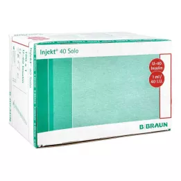 INJEKT Solo Insulinspr.1 ml U40, 100X1 ml